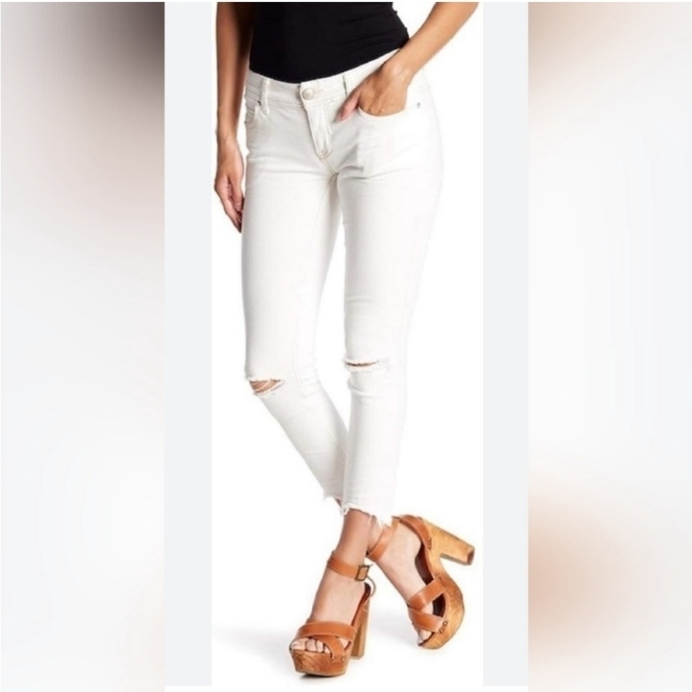 Free People Skinny Distressed Jeans